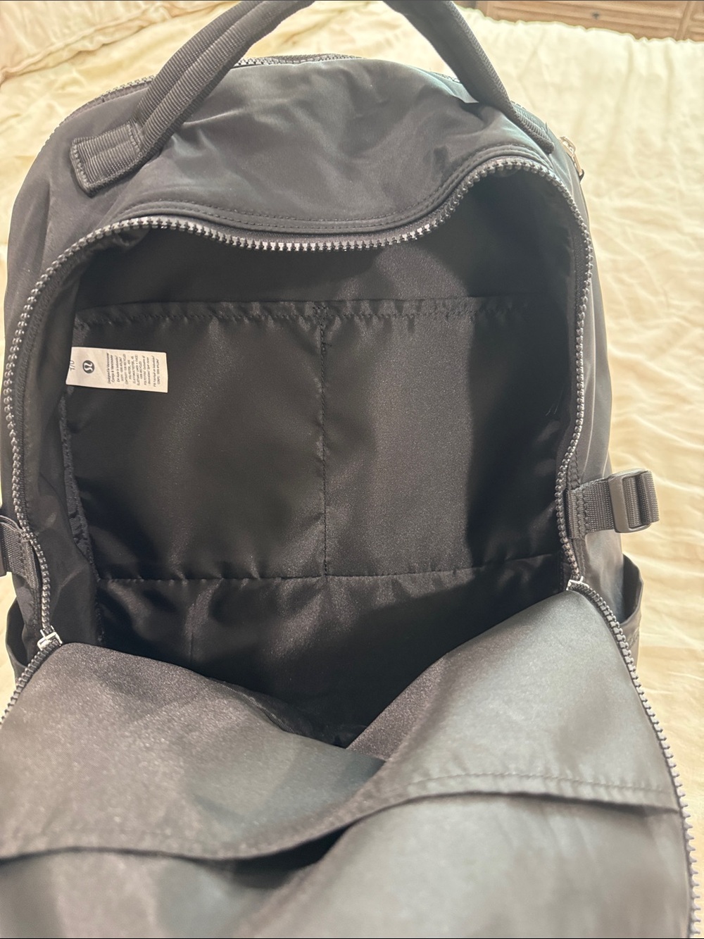 lululemon athletica Black Backpack with Front Zip Pocket - Picture 6 of 8